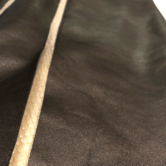 Monika Chiang black snake skin panel skirt - Picture 6 of 8